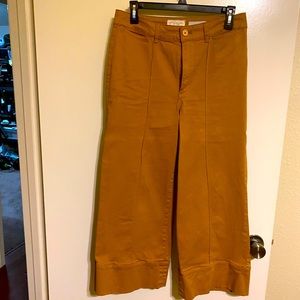 Anthologie Chino women wide leg crop pants, size 4